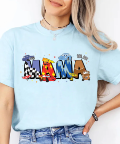 Disney Cars Movie Mama Shirt, McQueen Shirt,…