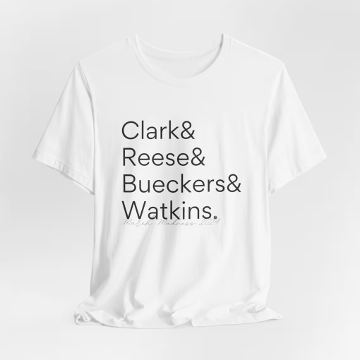 March Madness 2024 Women’s Basketball Legends Tee – Clark, Reese, Bueckers, Watkins Shirt – Elite Eight Stars Tribute