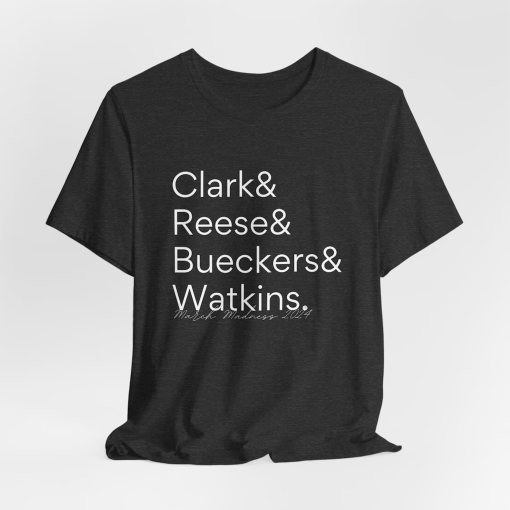 March Madness 2024 Women’s Basketball Legends Tee – Clark, Reese, Bueckers, Watkins Shirt – Elite Eight Stars Tribute