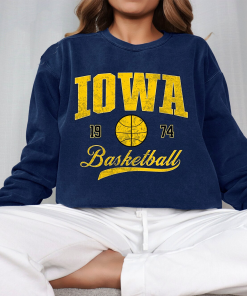 Iowa Basketball Vintage Style Comfort Colors Sweatshirt,…