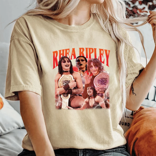 Vintage Rhea Ripley T-shirt Vintage Wash RHEA RIPLEY Oversize Shirt Rhea Ripley Retro 90s Tee Unisex