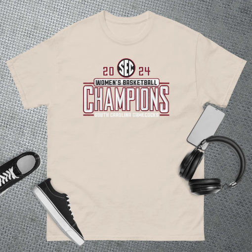 South Carolina Fighting Gamecocks Basketball SEC Champs 2024 T-Shirt