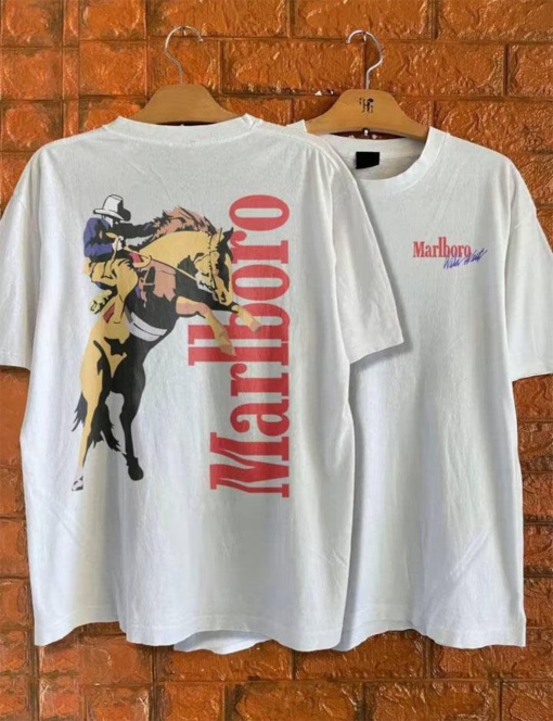 Vintage Marlboro Cowboy Wild West Shirt, Cowboy Killer Shirt, Boho Shirt, Cowboy Rodeo Tshirt, Country Music Tee Gift