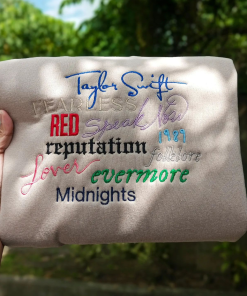 Taylor, Swiftian, Merch Hoodie, Back and Front…