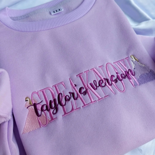 Taylor Embroidered Sweatshirt, Crewneck, TS, Album, TTPD, Speaknow, Crewneck, T-Shirt