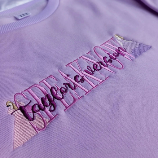 Taylor Embroidered Sweatshirt, Crewneck, TS, Album, TTPD, Speaknow, Crewneck, T-Shirt