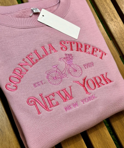 Embroidered Cornelia Street Sweatshirt,Cornelia Street Crewneck Sweatshirt,…