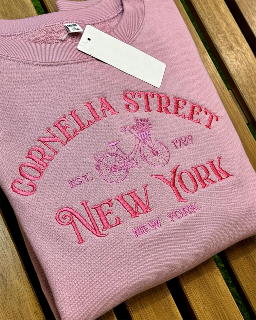 Embroidered Cornelia Street Sweatshirt,Cornelia Street Crewneck Sweatshirt, Great Gift for Her Women Mom Friend