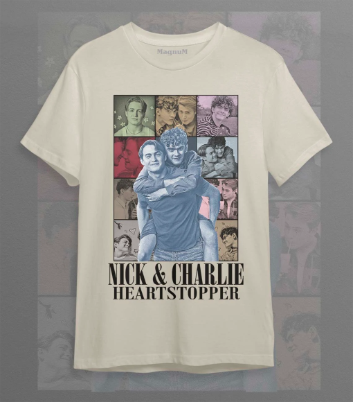 Nick & Charlie Heartstopper The Eras tour Unisex Softstyle T-Shirt