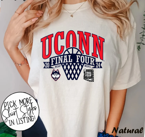 Connecticut Huskies Final Four 2024 Shirt, March Madness Net T-Shirt, Connecticut Basketball Tee, College Basketball Tee, Madness Bracket