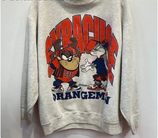 Vintage Syracuse Orange Looney Tunes Sweatshirt, Syracuse University Shirt, SU Shirt, NCAA Basketball,Vintage Shirt,Unisex Shirt Sweatshirt