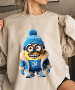 Minions x Detroit Lions Football Team Shirt