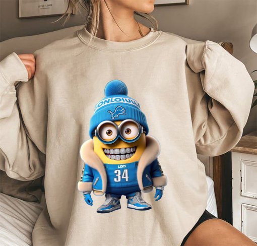 Minions x Detroit Lions Football Team Shirt