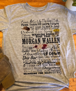 Morgan Wallen Lyrics T-shirt, Country Music Custom…