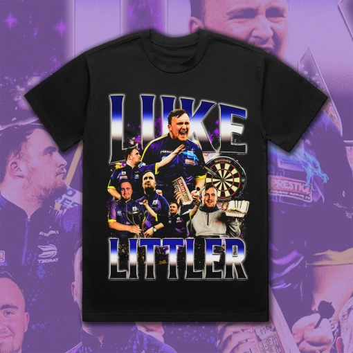 Bootleg Vintage 90s Style Luke Littler T-Shirt The Nuke Darts