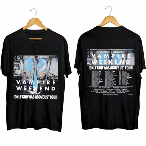 Vampire Weekend 2024 Tour Shirt, Vampire Weekend Band Fan Shirt, Vampire Weekend 2024 Concert Shirt, Only God Was Above 2024 Tour Shirt