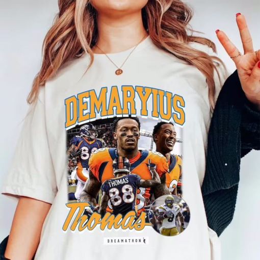 Demaryius Thomas Shirt, Demaryius Thomas Vintage 90s Bootleg Style Rap Tee, Demaryius T-Shirt, Trending Shirt