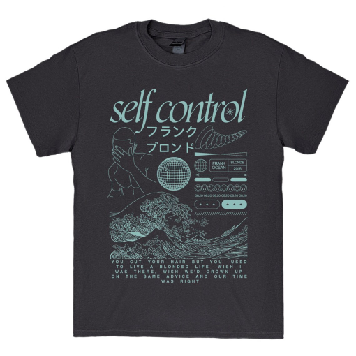 Frank Ocean SELF CONTROL Art Short Sleeve Shirt | blond album | music gift | vintage style tee | Blonded | Trends Original Design y2k