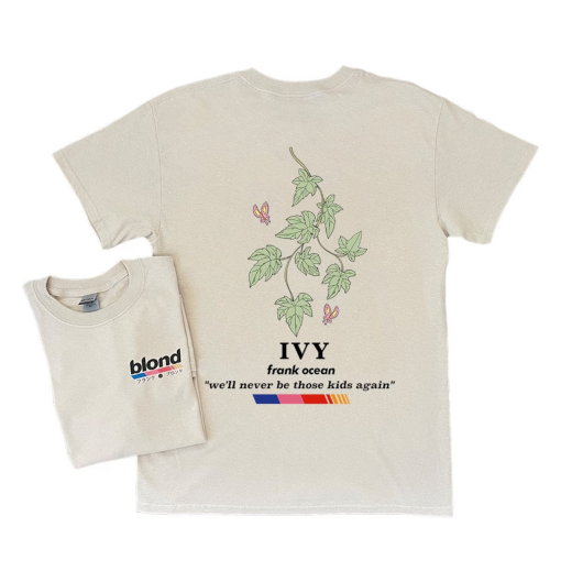 Frank Ocean BLOND IVY Short Sleeve T Shirt | blond album | blonded | music gift | cool gift ideas y2k