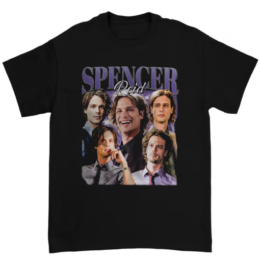 Limited Spencer Reid Vintage T-Shirt, Spencer Reid T-Shirt, Unisex 90s Vintage Shirt, Spencer Reid Gift For Women And Man Unisex T-Shirt