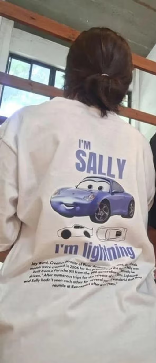 Vintage Cars Matching Shirt, Lightning Mcqueen and Sally Couple T-shirt, Limited McQueen T-Shirt Oversized Washed Tee