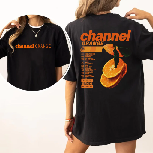 Channel Orange T-Shirt, Frank Shirt, Frank Album Graphic Tee, Unisex Shirt, Gift For Fans ( front and back)