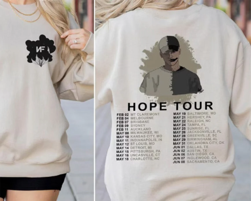 Vintage Nf Hope Tour Shirt, Limited Nf Hope Rapper Shirt, NF Fan Gift, Nf Hope Graphic Shirt, Nf Rapper Shirt, 2024 Nf Rapper Tour Merch