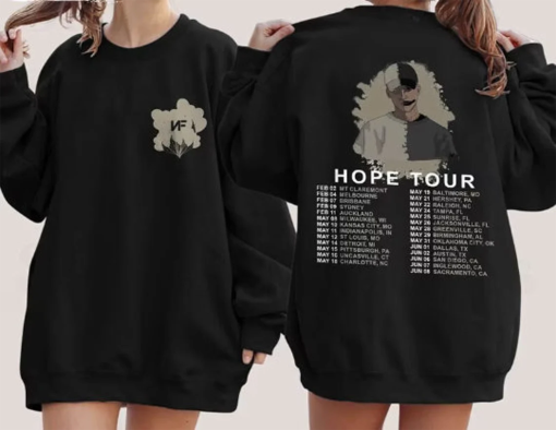 Vintage Nf Hope Tour Shirt, Limited Nf Hope Rapper Shirt, NF Fan Gift, Nf Hope Graphic Shirt, Nf Rapper Shirt, 2024 Nf Rapper Tour Merch