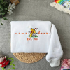 Mama Stitch Embroidered Sweatshirt and Hoodie, Personalized Mom Sweatshirt with children’s names, Mom Gift for Mothers Day