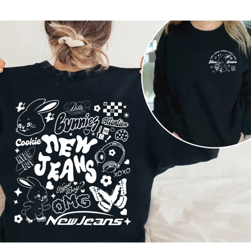 Newjeans Bunny Shirt, Trending Newjeans Track List Shirt, Hype Boy Unisex Tee Tops, Hype Boy Sweatshirt, NewJeans Merch, Kpop Girl Tee