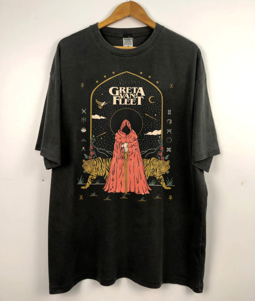 Greta Van Fleet Graphic Tee Shirt, Starcatcher Greta Van Fleet Music Concert 2024 Shirt, Greta Van Fleet Fan Shirt, Classic Gift for Fans