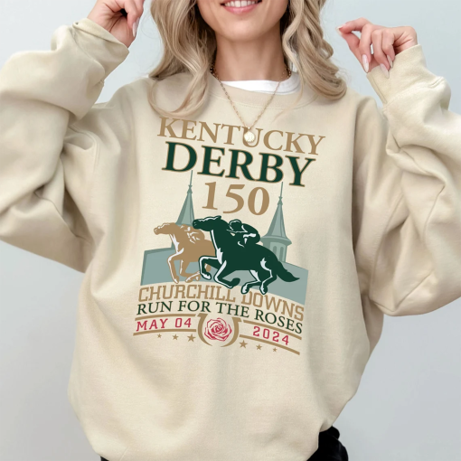 Kentucky Derby Churchill Downs 2024 Shirt, Run For The Roses Tee, 150th Kentucky Horse Racing Tee, Racing Kentucky, Race Weekend Tee