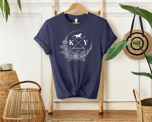 2024 Kentucky Derby Shirt, Kentucky Derby Vibes Shirt, Kentucky Derby Flower Shirt, Kentuck Tee, Kentucky Women Tshirt,Kentucky Derby Vneck