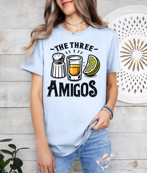 The Three Amigos Shirt, Funny Drinking Shirt,Lime Salt Tequila,The Three Amigos Tequila,Cinco De Mayo Shirts,Fiesta Shirt, Mexico Trip Shirt