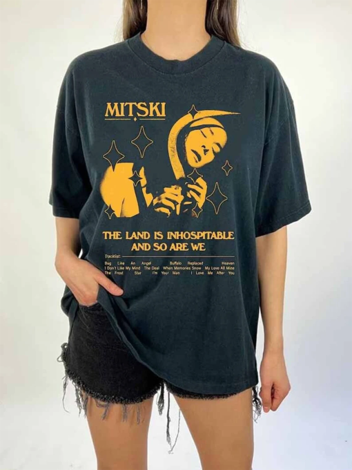 Mitski Shirt, The Land Is Inhospitable Shirt, Mitski Album Shirt