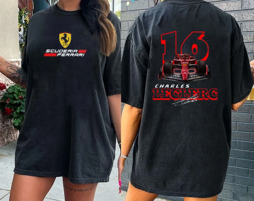 Charles Leclerc Formula One Shirt, Ferrari Team Shirt, Ferrari F1 Shirt, Charles Leclerc Shirt, Charles Leclerc F1 Shirt