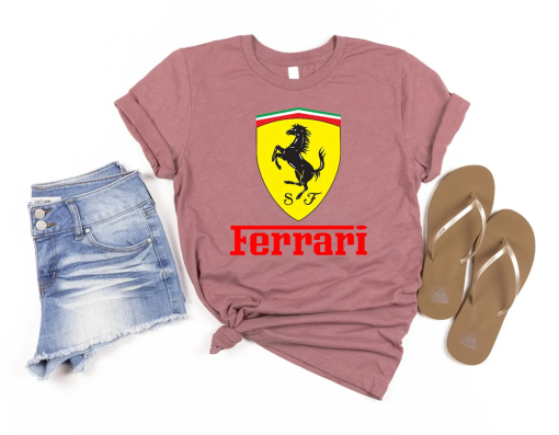 Ferrari Shirt, Ferrari Race Shirt, Car Shirt, Car Tshirt, Race Shirt, Race Car, Ferrari Tshirt, Formula 1 Shirt, Ferrari Shirts