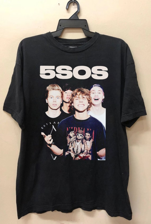 Band 5 Seconds Of Summer Graphic Tee, Retro 5Sos Unisex shirt, The Show Tour 5SOS 2024 Shirt, Music Tour Gift Shirt, Gift for Lovers