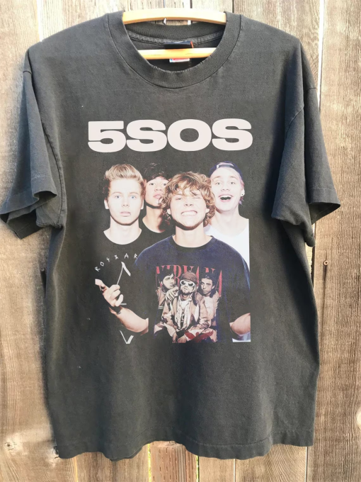 Band 5 Seconds Of Summer Graphic Tee, Retro 5Sos Unisex shirt, The Show Tour 5SOS 2024 Shirt, Music Tour Gift Shirt, Gift for Lovers