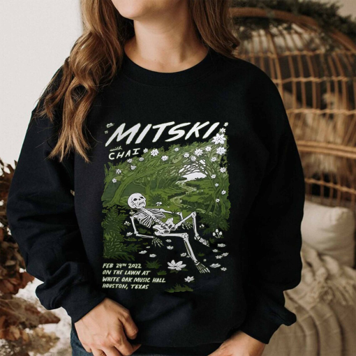 Mitski Shirt, Skelleton Mitski with Chai shirt, Skull Mitski 2024 Concerts Fans Gift Shirt