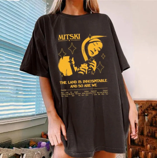 Mitski Shirt, The Land Is Inhospitable Shirt, Mitski Album Shirt