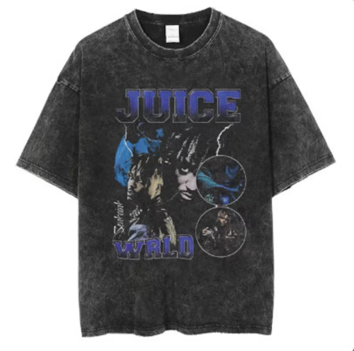 Juice Wrld Tribute Vintage Graphic Tee Shirt