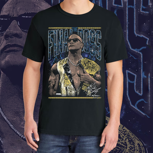 The Rock Vintage Wrestling Shirt, The Final Boss Vintage Wrestling Shirt, 90s Style Bootleg Shirt, Wrestling Shirt