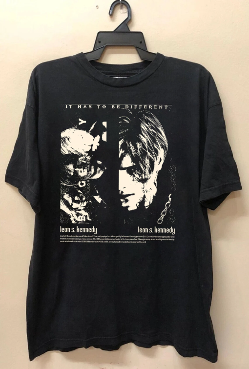 Limited Leon S. Kennedy Unisex Tshirt, 90s Leon Kennedy Tee Shirt, Resident Evil 4 Leon S Kennedy, Resident Evil Remake, Leon Kennedy Homage