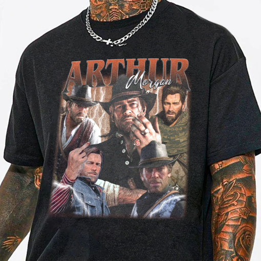 Limited Arthur Morgan Vintage T-Shirt, Arthur Morgan RD2, Gift For Woman and Man Unisex T-Shirt