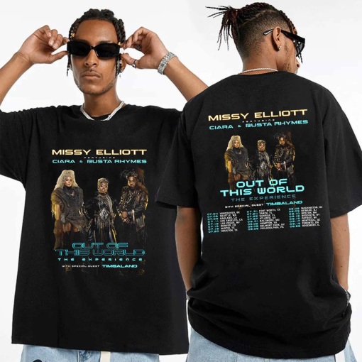 Missy Elliott – Out of This World 2024 Tour Shirt, Missy Elliott Fan Shirt, Missy Elliott Rap Tour 2024 Tee, Out of This World 2024 Concert