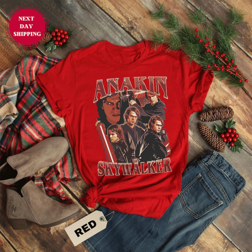 Anakin Skywalker Shirt, Anakin Skywalker Vintage 90′ Shirt, Anakin Skywalker Classic Vintage Bootleg Top, Anakin Skywalker Shirt, Anakin Tee