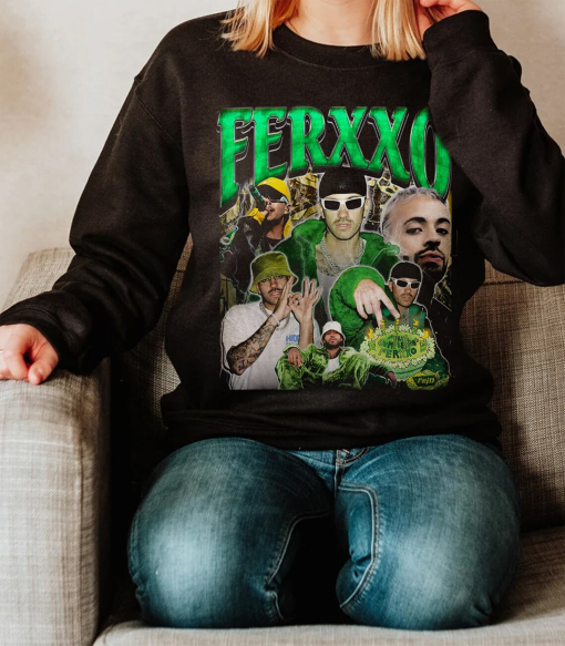 Feid Ferxxo Vintage 90s Shirt | Sweatshirt , Feid Ferxxo T-Shirt, Feid Ferxxo Graphic Tee