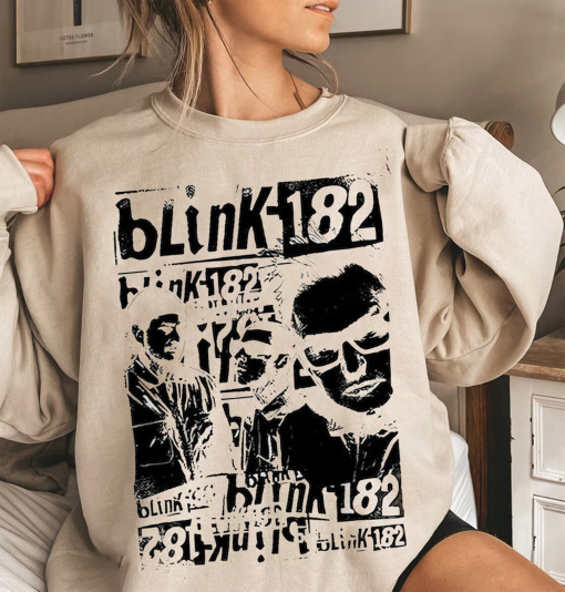 Blink Vintage 182 Tour Shirt,2023 World Tour B182 Merch,Retro 182 Band Shirt,vintage style shirt,retro smile comfort colors shirt,rock &roll