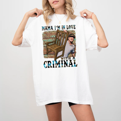 Morgan Mugshot Shirt, Mama I’m In Love With A Criminal, Wallen Comfort Colors Mugshot, Gift Country Music Fan, Concert Tee